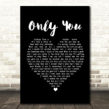 Selena Gomez Only You Black Heart Song Lyric Quote Print