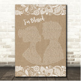 Charlie Wilson Im Blessed Burlap & Lace Song Lyric Print