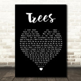 Twenty One Pilots Trees Black Heart Song Lyric Quote Print