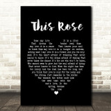 Westlife This Rose Black Heart Song Lyric Quote Print