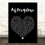 Wilkinson Afterglow Black Heart Song Lyric Quote Print
