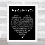 Jar Of Hearts Christina Perri Black Heart Quote Song Lyric Print