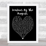 Katherine Jenkins Jealous Of The Angels Black Heart Song Lyric Quote Print