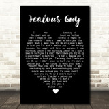 Jealous Guy John Lennon Black Heart Quote Song Lyric Print