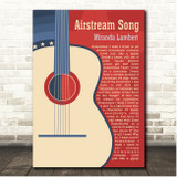 Miranda Lambert Airstream Song Country Western Guitar Song Lyric Print