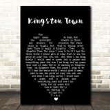 Kingston Town UB40 Black Heart Quote Song Lyric Print