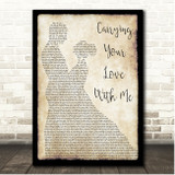 George Strait Carrying Your Love With Me Couple Dancing Song Lyric Print