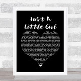 Amy Studt Just A Little Girl Black Heart Song Lyric Print