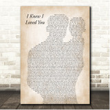 Savage Garden I Knew I Loved You Father & Baby Song Lyric Print