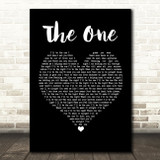 Backstreet Boys The One Black Heart Song Lyric Print