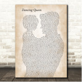 ABBA Dancing Queen Father & Child Song Lyric Print