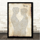 Russell Dickerson Yours Gay Couple Dancing Song Lyric Print