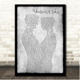 Amy Grant Whatever it Takes Grey Black Border Gay Men Song Lyric Print