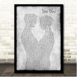 Madonna True Blue Grey Black Border Gay Men Song Lyric Print