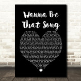 Brett Eldredge Wanna Be That Song Black Heart Song Lyric Print