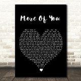 Chris Stapleton More Of You Black Heart Song Lyric Print