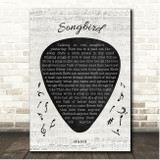 Oasis Songbird Guitar Pick Plectrum Song Lyric Print