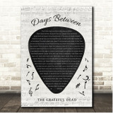 The Grateful Dead Days Between Guitar Pick Plectrum Song Lyric Art Print