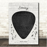 Will Hoge Strong Guitar Pick Plectrum Song Lyric Print