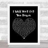 Don McGlashan I Will Not Let You Down Black Heart Song Lyric Print