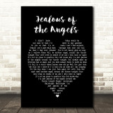 Donna Taggart Jealous of the Angels Black Heart Song Lyric Print