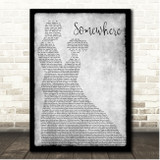 Anneke Van Giersbergen Somewhere Grey Couple Dancing Song Lyric Print