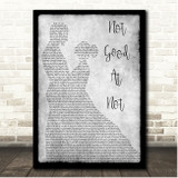 Morgan Wallen Not Good At Not Grey Couple Dancing Song Lyric Print