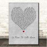 John Mayer A Face To Call Home Grey Heart Song Lyric Print