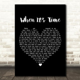 Green Day When It's Time Black Heart Song Lyric Print