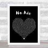 Jordin Sparks & Chris Brown No Air Black Heart Song Lyric Print