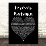 Justin Hayward Forever Autumn Black Heart Song Lyric Print