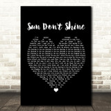 Klangkarussell Sonnentanz ft. Will Heard Sun Don't Shine Black Heart Song Lyric Print