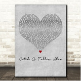Marc Almond Catch A Fallen Star Grey Heart Song Lyric Print