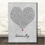 Memphis May Fire Divinity Grey Heart Song Lyric Print