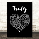 Lionel Richie Truly Black Heart Song Lyric Print