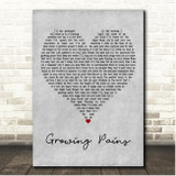 Neck Deep Growing Pains Grey Heart Song Lyric Print