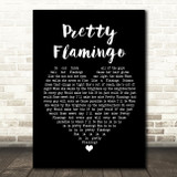 Manfred Mann Pretty Flamingo Black Heart Song Lyric Print