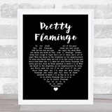 Manfred Mann Pretty Flamingo Black Heart Song Lyric Print