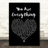 Marvin Gaye You Are Everything Black Heart Song Lyric Print