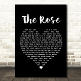 Michael Ball The Rose Black Heart Song Lyric Print