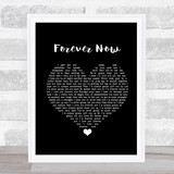 Michael Buble Forever Now Black Heart Song Lyric Print