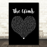 Miley Cyrus The Climb Black Heart Song Lyric Print