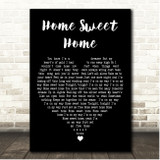 Mötley Crüe Home Sweet Home Black Heart Song Lyric Print