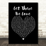 Oasis Let There Be Love Black Heart Song Lyric Print
