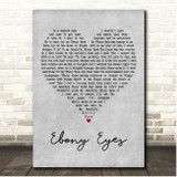 The Everly Brothers Ebony Eyes Grey Heart Song Lyric Print