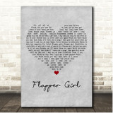 The Lumineers Flapper Girl Grey Heart Song Lyric Print