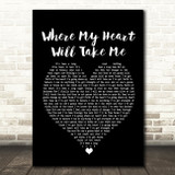 Russell Watson Where My Heart Will Take Me Black Heart Song Lyric Print