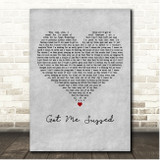 The Twang Got Me Sussed Grey Heart Song Lyric Print