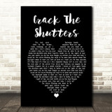 Snow Patrol Crack The Shutters Black Heart Song Lyric Print