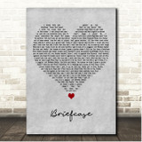 Walker Hayes Briefcase Grey Heart Song Lyric Print